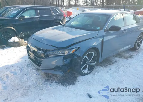 2022 Honda Accord Hybrid Sport from USA, damaged, VIN 1HGCV3F20NA038727